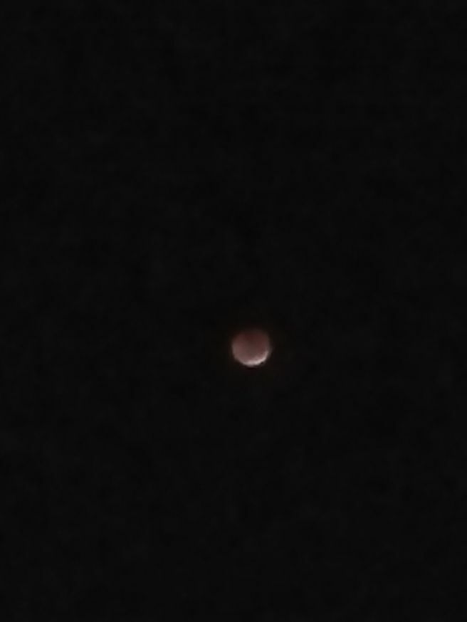 Eclipse lunar em Araçatuba SP