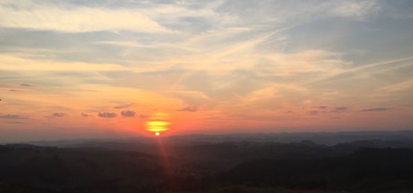 Pôr do Sol dia 16/08/2019 em Concordia-SC
