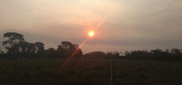 Por do sol em Presidente Médici - RO
