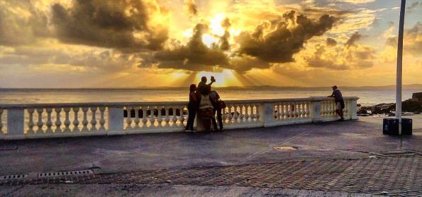 O entardecer de salvador
