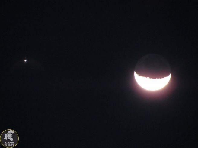 Lua com Júpiter - 03/10/2019 - Visto do Rio de Janeiro