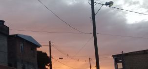 Por do Sol em Ribeirão das Neves ( MG ) .