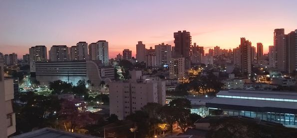 Pôr do sol em Santo André SP