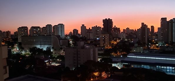 Pôr do sol em Santo André-SP