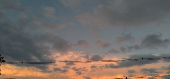 Fim de tarde em Curitiba Paraná muito frio na cidade