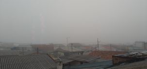 Nevoeiro na minha cidade de Curitiba Paraná seg,20/07/2020