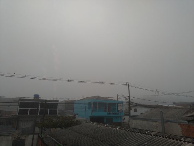 nevoeiro nesse exato momento na cidade de Curitiba parana nesta manha