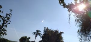 Céu limpo com temperatura a 31°