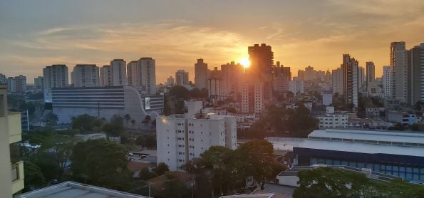 Pôr do sol em Santo André SP