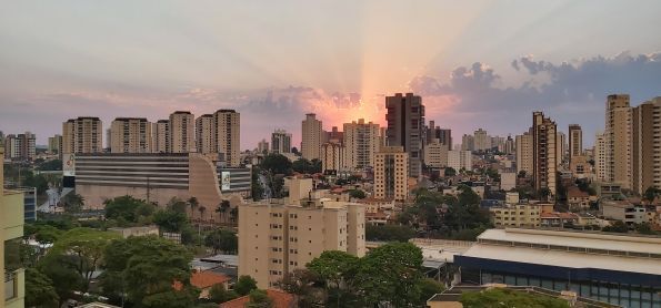 Pôr do sol em Santo André SP