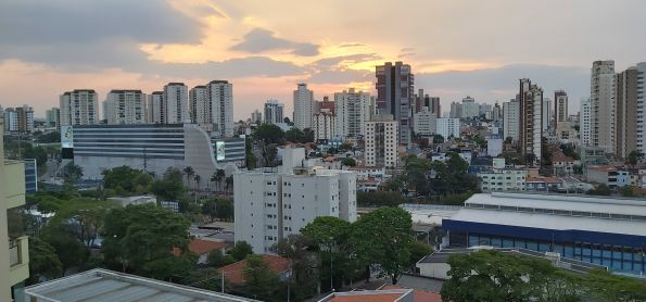Pôr do sol em Santo André SP