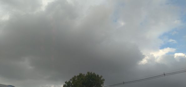 Nuvem cobrindo o céu de Curitiba Qua,21/10/2020