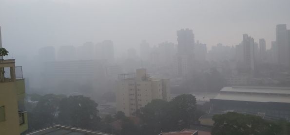 Chuva forte em Santo André SP