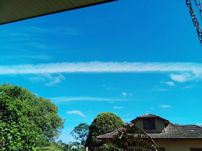 Nuvem em formato bem diferente em Itaiópolis-SC