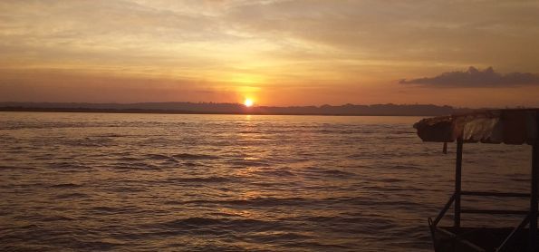Por do sol Prainha de Porto Camargo
