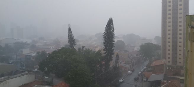Chuva forte em Santo André SP 