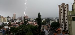 Queda de raio em Santo André SP