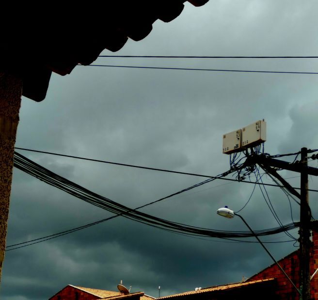 Nuvens carregadas passando por Fortaleza (CE)