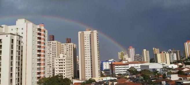 Lindo arco-íris em Santo André SP 